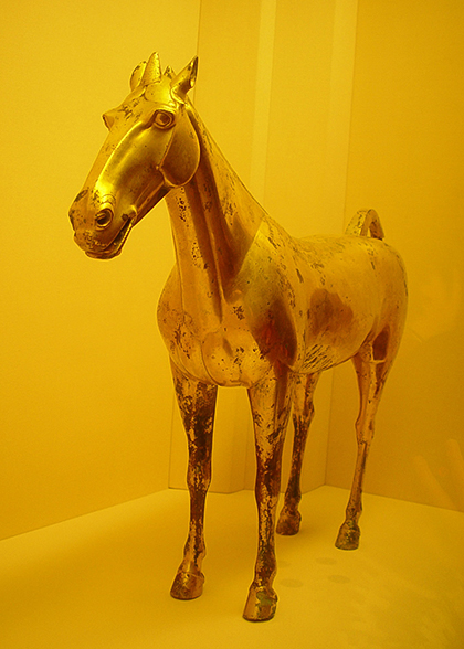 Gilt Bronze Horse in Maoling Museum